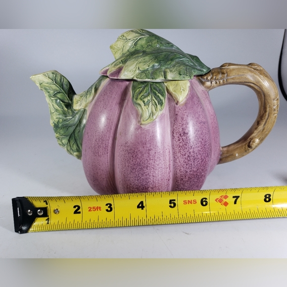 CBK LTD 1995 Teapot purple and green - Picture 2 of 8